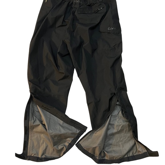Cabelas Gore-Tex Waterproof Pants Men’s L Black Outdoor Hiking Techwear Gorpcore - Picture 1 of 5